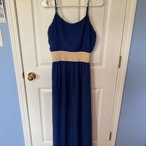 Charming Charlie - Navy blue maxi dress